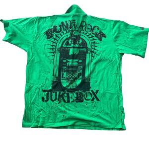 VTG Blac Label Tshirt Mens 4XL Green Destroying the Opposition Punk Rock